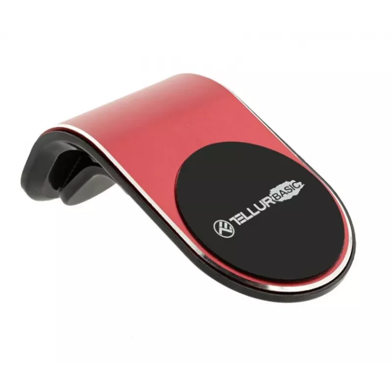 Automobilinis telefono laikiklis Tellur MCM7 magnetinis ant ventiliacijos grotelių, raudonas