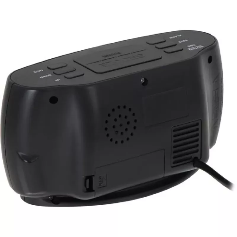 Adler AD 1186 LED žadintuvas su termometru ir higrometru, juodas