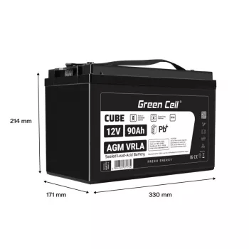 Akumuliatorius AGM VRLA 12V 90Ah IP54