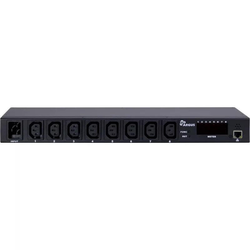 Inter-Tech SW-0816 maitinimo skirstytuvas (PDU) 8 AC lizdai Juodas