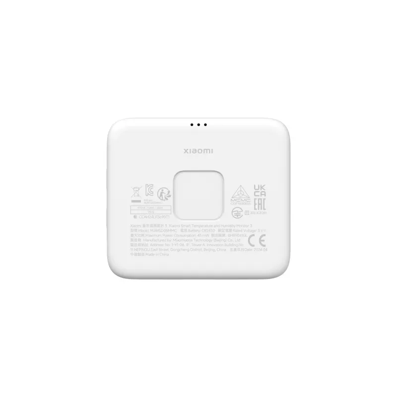 Vidaus temperatūros ir drėgmės jutiklis Xiaomi MJWSD05MMC, pastatomas