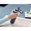 Kelioninis puodelis Leifheit 03275 600 ml nerūdijantis plienas, dvigubos sienelės, nesandarus, atverčiamas dangtelis, rankena, juoda/mėlyna