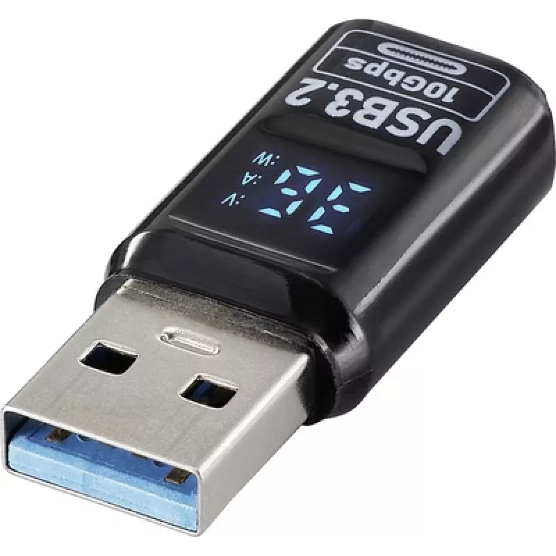 Renkforce USB-C adapteris [1x USB-A kištukas - 1x lizdas] USB 3.2 su skaitmeniniu ekranu, A tipo (RF-6826678)
