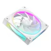 120 mm ventiliatorius DeepCool FL12 WH, PWM, 2150 RPM, 55 CFM, 32 dB, FDB, 4 kontaktų