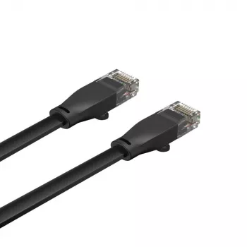 Ethernet kabelis Unitek Cat6 UTP RJ45 3 m, Gigabit, 250 MHz, juodas, vientisas laidininkas, PVC apvalkalas