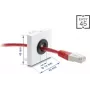 Kabelio įvadas DELOCK Easy 14 mm skersmuo modelis 91071 kabelių vedimui ir stalo įvadui