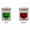 DeLOCK Keystone modulis RJ45 lizdas į LSA Cat.6A su LED sidabriškai baltas
