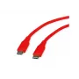 ROLINE USB 2.0 laidas C-C ST/ST Silikoninis 60W 1m Raudonas