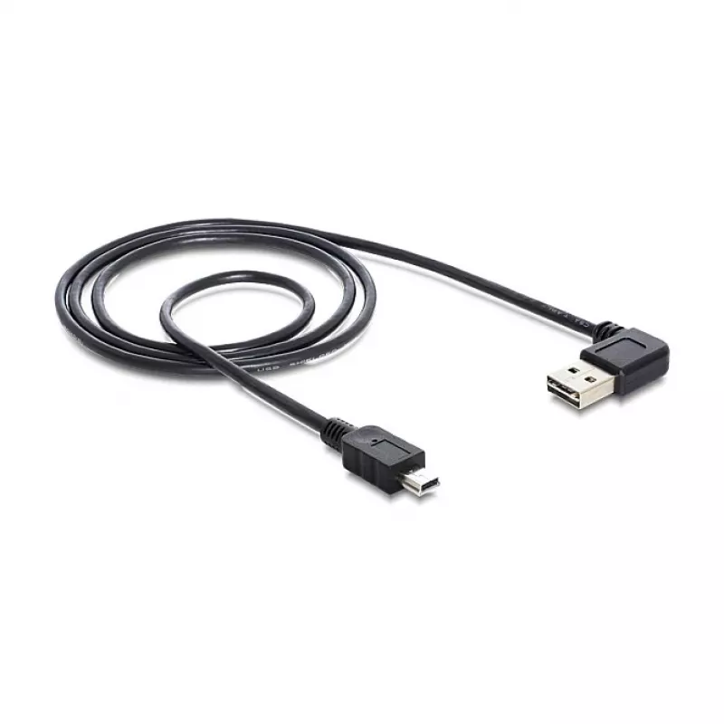 USB kabelis DeLOCK 1 m USB 2.0 A – miniUSB A (vyriškas/vyriškas)