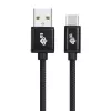 USB - USB C laidas 3 m. juosta juoda