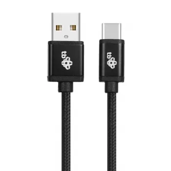 USB - USB C laidas 3 m. juosta juoda