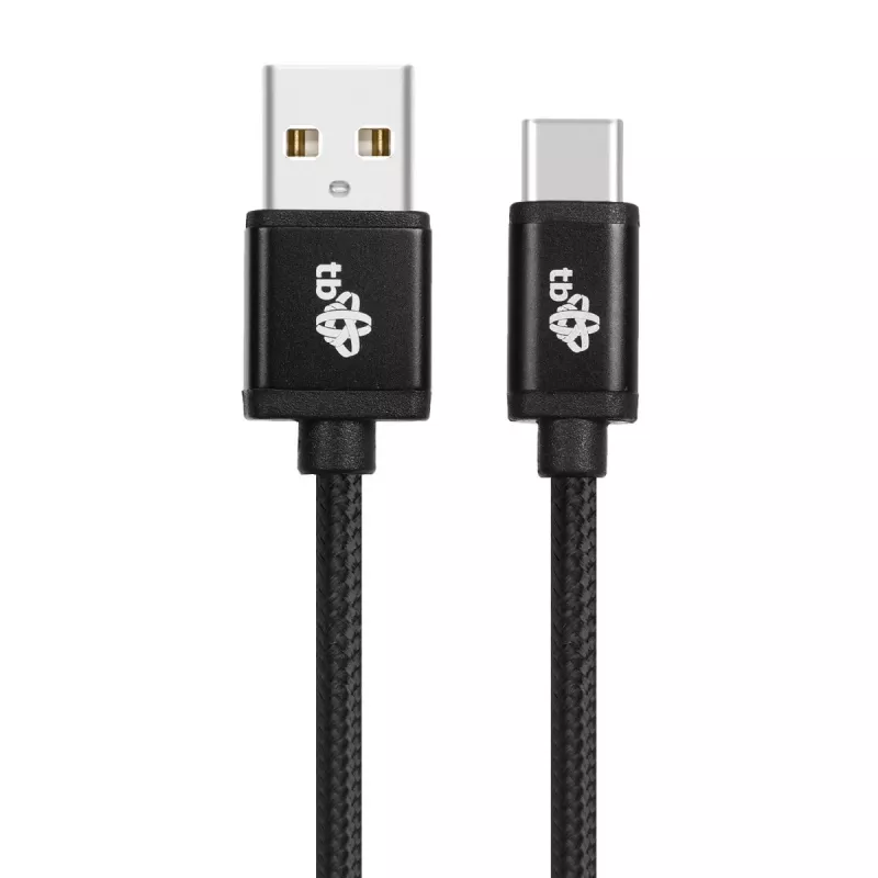 USB - USB C laidas 3 m. juosta juoda
