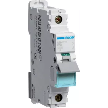 Hager NBN116 Vienpolis automatinis jungiklis 16A