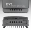 Qoltec MPPT saulės kolektorių valdiklis su temperatūros jutikliu 20A 12V/24V LCD ekranas 2xUSB
