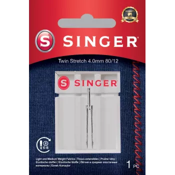 Singer dviguba tamprumo adata, dekoratyvinė, 4.0 80/12 1 vnt.