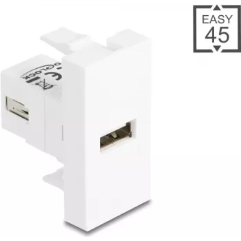 USB 2.0 adapteris, A tipo lizdas – A tipo lizdas, ekranuotas, DELOCK 90908