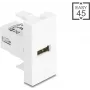 USB 2.0 adapteris, A tipo lizdas – A tipo lizdas, ekranuotas, DELOCK 90908