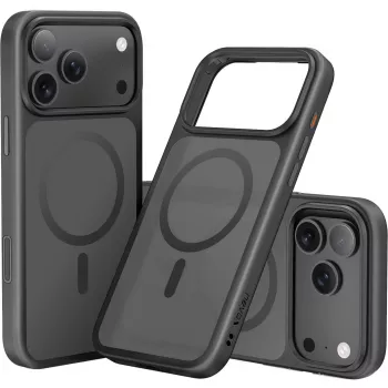 StyleShell INVISIO, Dėklas Juodas, iPhone 17 Pro Max, suderinamas su MagSafe