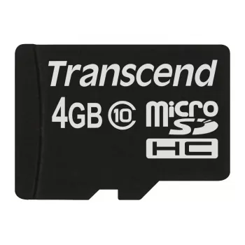 Transcend 4GB MicroSDHC Class 10 atminties kortelė TS4GUSDC10