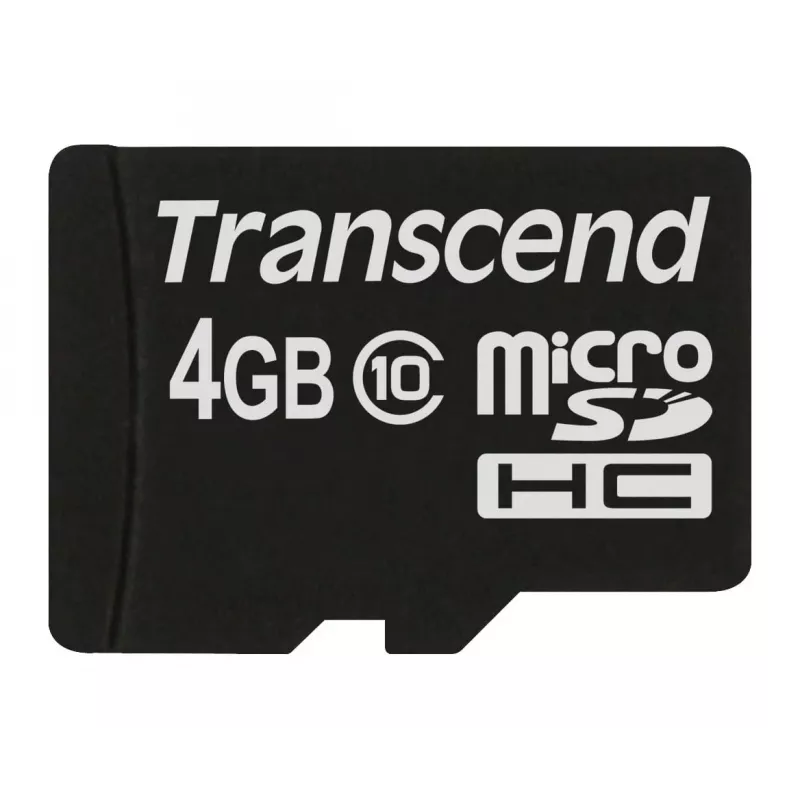 Transcend 4GB MicroSDHC Class 10 atminties kortelė TS4GUSDC10