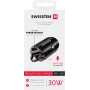 Automobilinis kroviklis Swissten NANO Smartphone Juodas Greitasis krovimas