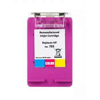 Spalvotas rašalo kasetė Superbulk B-H703C trispalvė 17 ml didelės (XL) išeigos suderinama su HP