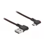 USB laidas DeLOCK EASY-USB 2.0 Type-A į Micro-B vyriškas 2 m juodas