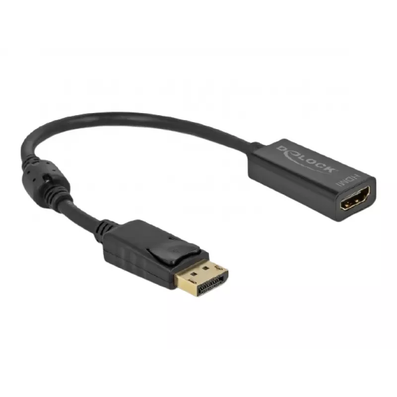 Adapteris DisplayPort 1.2 (vyriškas) į HDMI (moterišką) 4K DeLOCK 63559