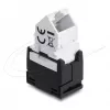 DELOCK Keystone modulis RJ45 lizdas į LSA Cat.6 45° kampu nesutvirtintas juodas