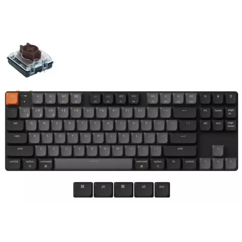 Keychron K1 K1X-A3 belaidė klaviatūra, juoda