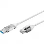 Goobay Ethernet-Cable USB-A 3.0 į RJ45 Slim 1 m - jungia maršrutizatorių, modemą (74377)