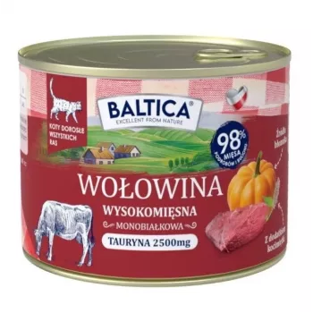 BALTICA regional flavours Jautiena su kepenėlėmis – šlapias kačių ėdalas – 185 g