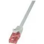 LogiLink CQ2052U RJ45 tinklo kabelis, patch kabelis CAT 6 U/UTP 2,00 m pilkas, nedegus, su fiksatoriumi
