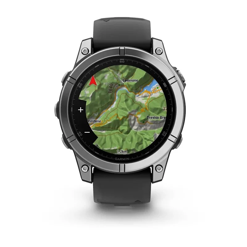 Garmin Fenix E 3,3 cm (1,3) AMOLED 47 mm Skaitmeninis 416 × 416 pikselių Liečiamas ekranas Nerūdijantis plienas Wi-Fi GPS (palydovas)