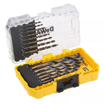 DeWalt DT70729-QZ 23 dalių juodų ir auksinių metalo grąžtų rinkinys
