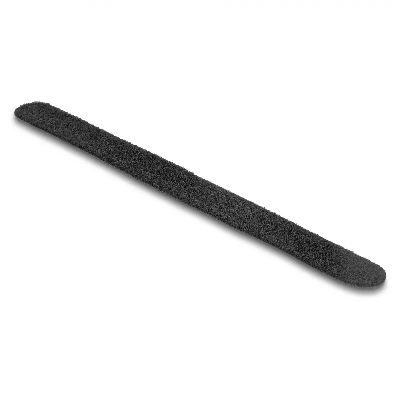 DeLOCK lipnusis užsegimas (Velcro) žiedo skaitytuvui, juodas, 9 mm x 160 mm