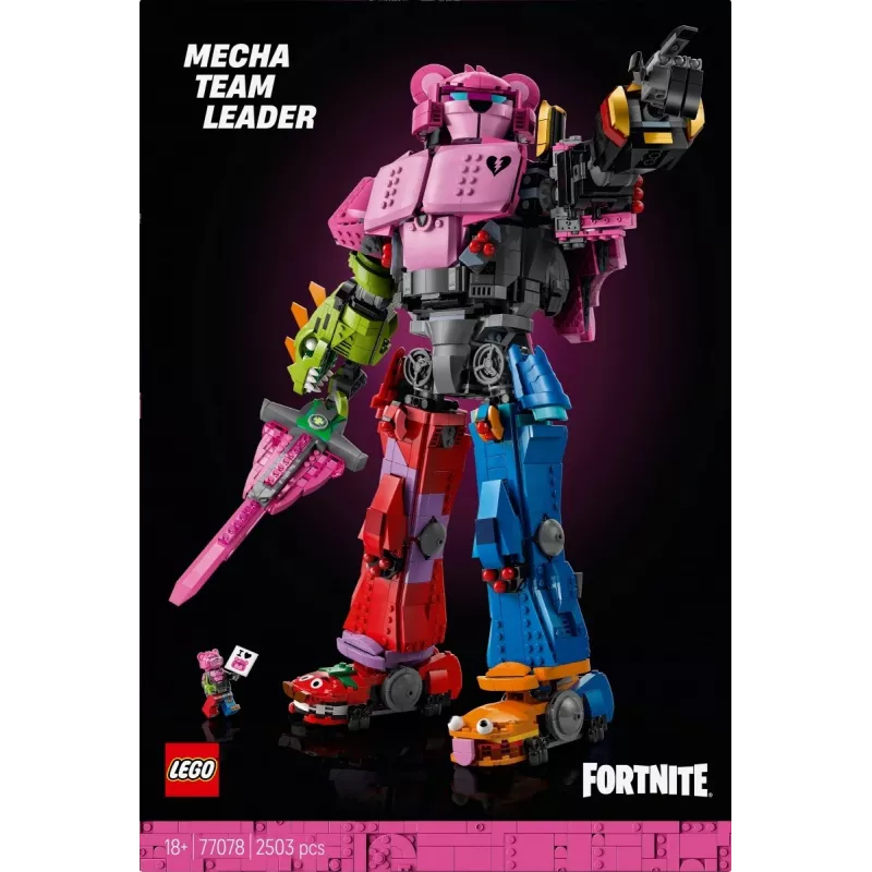LEGO statybinis rinkinys Team Leader Mechs 77078 — Fortnite, 2503 dalys, 1 minifigūrėlė, 450 mm mecho aukštis