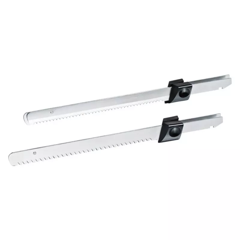 Elektrinis peilis Rommelsbacher EM 150 120 W – nerūdijančio plieno ašmenys, naudingoji ašmenų dalis 15 cm, juodas