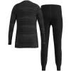 Odlo Set long ACTIVE WARM ECO SET vaikiškų apatinių drabužių komplektas, dydis 140 cm, juoda ir pilka