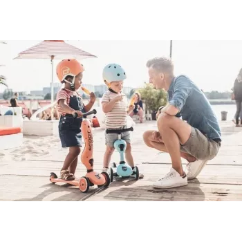 Tiratakis paspirtukis Scoot & Ride Highwaykick 1 Kids Peach, 2,8 kg