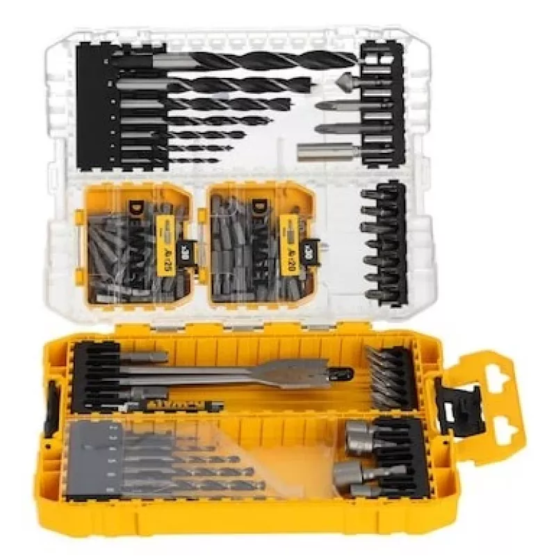 „DeWalt“ Pozi varžtų rinkinys 100 vnt. – įvairių dydžių savisriegiai medienai ir metalui