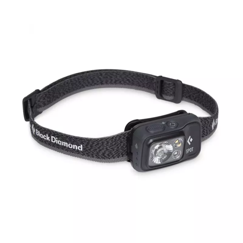 Kaktinė lemputė Black Diamond Spot 400 — 400 lm, LED, IPX8, AAA, spindulys 12–100 m, juoda