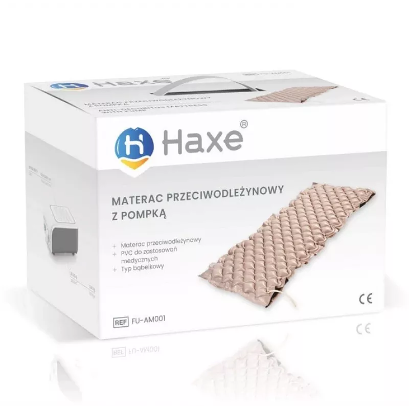 Haxe FU-AM0001 priešgulinis čiužinys vienvietis PVC, reguliarus 2000×900×70 mm, 130 kamerų, elektrinis siurblys