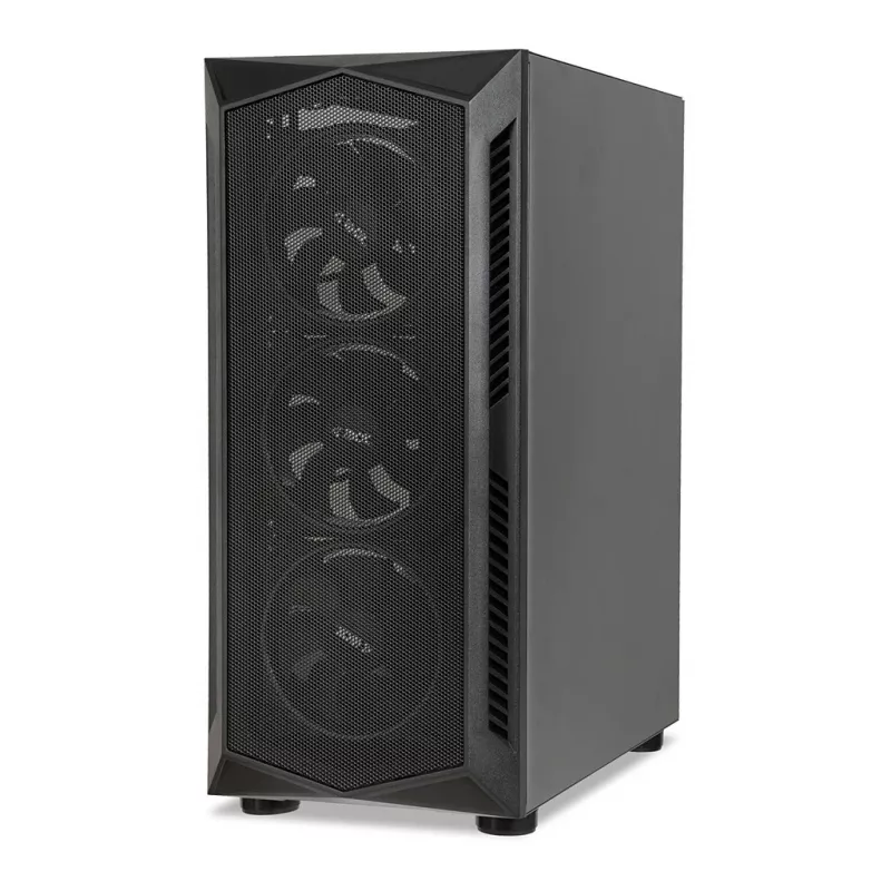 Korpusas IBOX LUPUS 27 Midi Tower ATX, grūdintas stiklas, RGB, 455×200×380 mm, palaiko ATX, GPU iki 32 cm