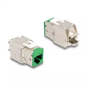 DeLOCK 88116 Keystone modulis plokščias žalias RJ-45 10 vnt.