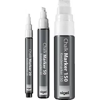 Kreidinis markeris Sigel GL178 baltas