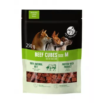 Mokymo kubeliai šunims PetRepublic jautiena, dydis M, 250 g