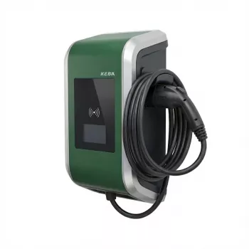 Keba Wallbox KeContact P30 c-series EN Type2 6m laidas 22kW-RFID-MID – žalia