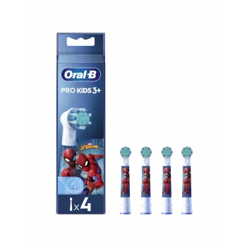 Oral-B EB10-4 Kids Spiderman keičiamos šepetėlių galvutės, 4 vnt