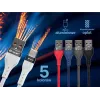 Tracer 47486 USB A – Lightning laidas 1 m raudonas